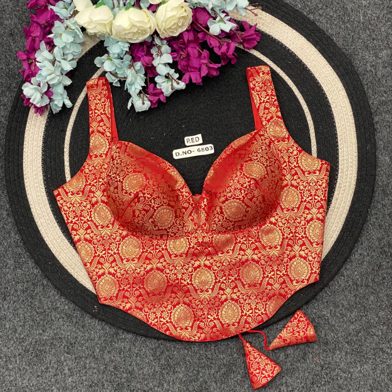 Banarasi Silk Corset Blouse AD9026 image 1