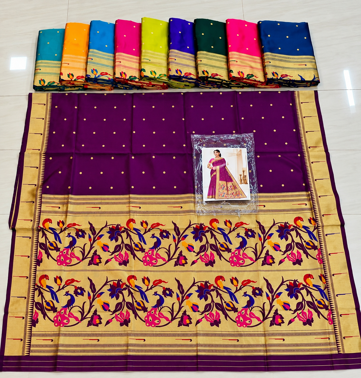Decent Paithani Super Quality Saree AD9303 image 2